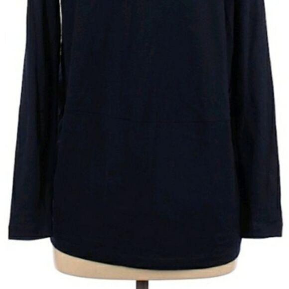 Lafayette 148 Wool Scoop Neck Long Sleeve Color Blocked Baseball Jersey Sz M - Picture 9 of 11